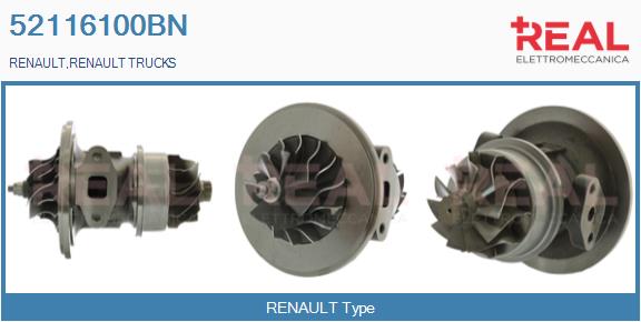 Ansamblu de bază, turbocompresor 52116100BN REAL