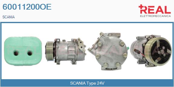 Compresor, climatizare 60011200OE REAL