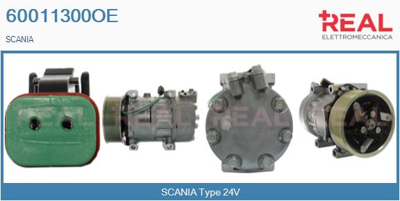 Compresor, climatizare 60011300OE REAL