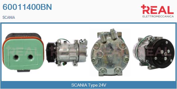 Compresor, climatizare 60011400BN REAL