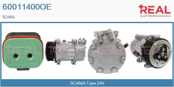 Compresor, climatizare 60011400OE REAL
