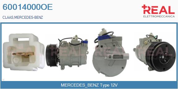 Compresor, climatizare 60014000OE REAL
