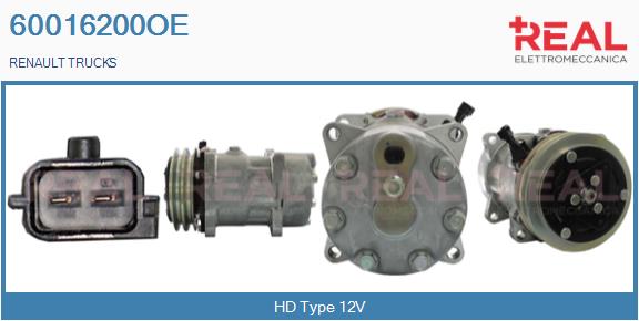 Compresor, climatizare 60016200OE REAL