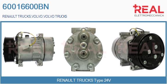 Compresor, climatizare 60016600BN REAL