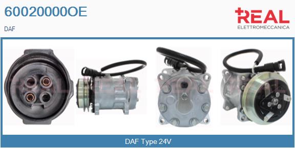 Compresor, climatizare 60020000OE REAL
