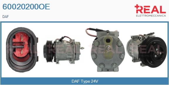 Compresor, climatizare 60020200OE REAL