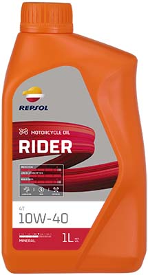 Ulei motor motocicleta REPSOL MOTO RIDER 4T RPP2130MHC, vascozitate 10W40, volum 1 litru, JASO MA2, semi sintetic