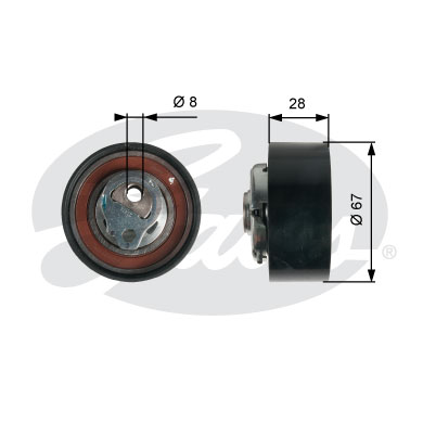 Mecanism tensionare, curea distributie T43136 GATES-SEA