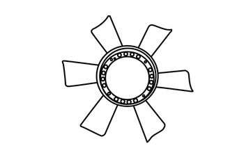 Paleta ventilator, racire motor 120089 WXQP