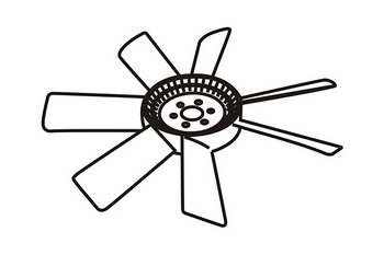 Paleta ventilator, racire motor 120639 WXQP