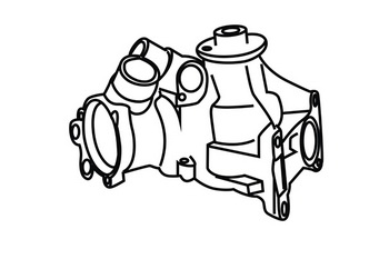 Pompă de apă, răcire motor 120669 WXQP
