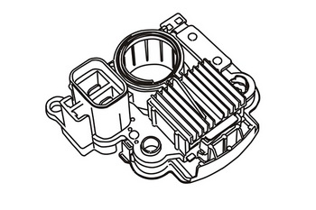 Regulator, alternator 351683 WXQP