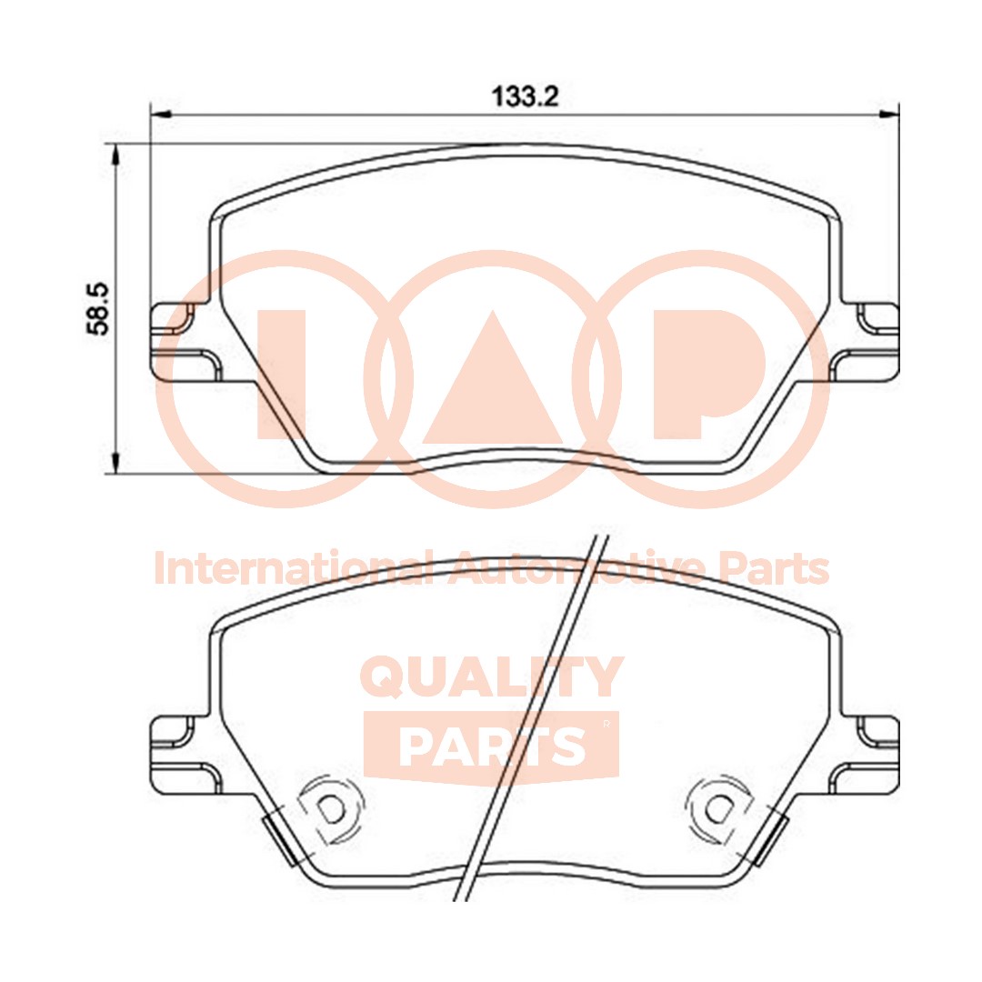 Set placute frana,frana disc 704-08060 IAP QUALITY PARTS