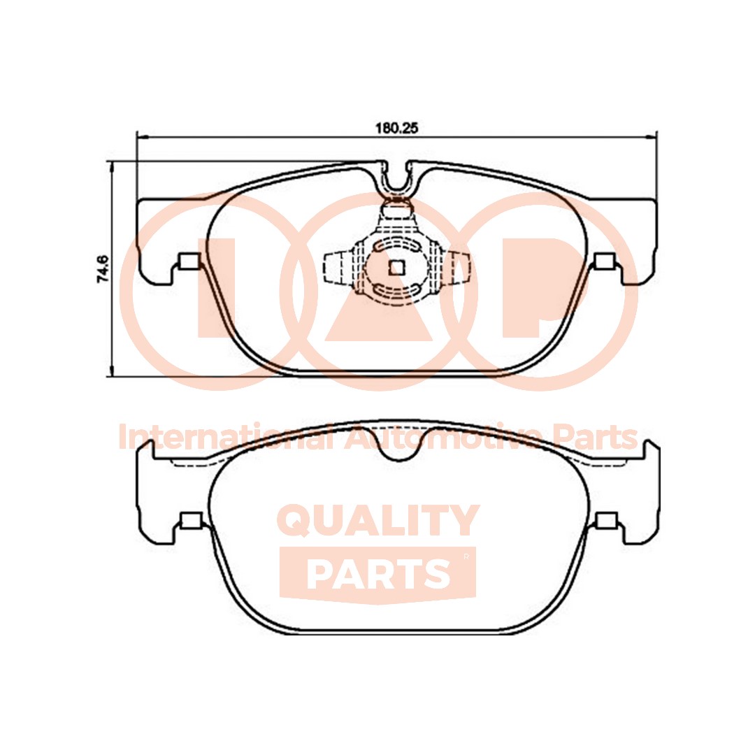 Set placute frana,frana disc 704-56044P IAP QUALITY PARTS