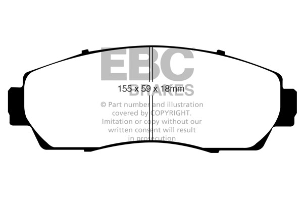 Set placute frana,frana disc DP41743R EBC Brakes