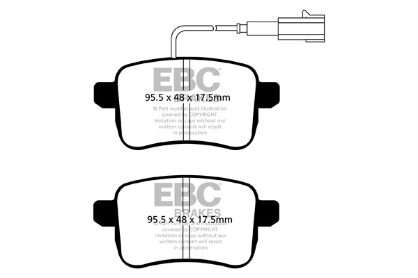 Set placute frana,frana disc DP42079R EBC Brakes