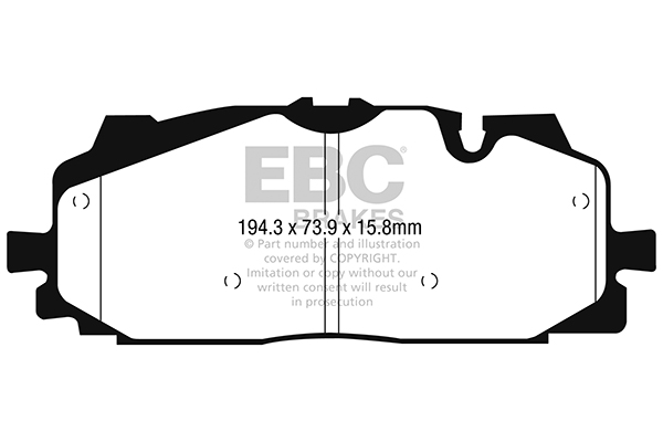 Set placute frana,frana disc DP42277R EBC Brakes