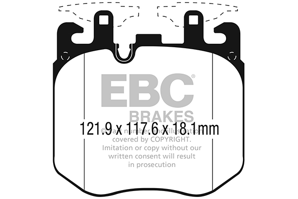Set placute frana,frana disc DP42304R EBC Brakes