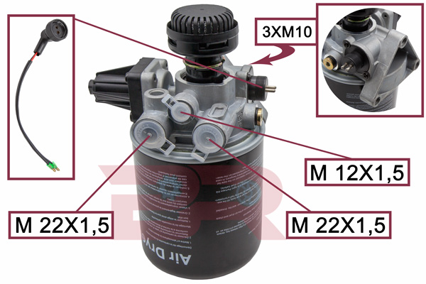 Uscator aer, sistem compresor BRAR0057 BOTTO RICAMBI