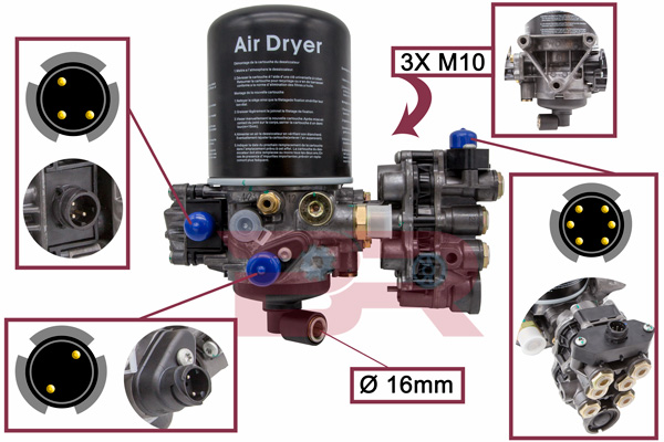 Uscator aer, sistem compresor BRAR4923 BOTTO RICAMBI