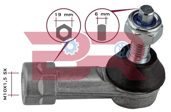 Sfera de cuplare, maneta schimbator viteze BRC8049 BOTTO RICAMBI
