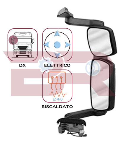Oglinda exterioara, cabina BRCA0539 BOTTO RICAMBI