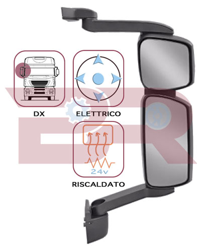Oglinda exterioara, cabina BRCA0552 BOTTO RICAMBI