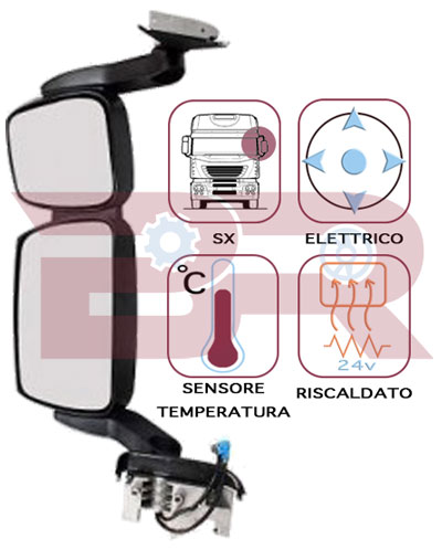 Oglinda exterioara, cabina BRCA9910 BOTTO RICAMBI