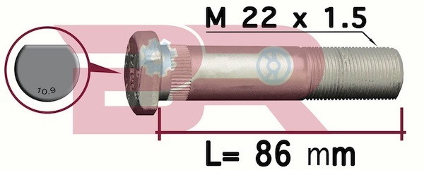 Bolt roata BRD8580 BOTTO RICAMBI
