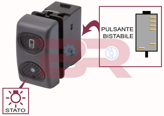Releu, incalzire oglinda exterioara BREL6590 BOTTO RICAMBI