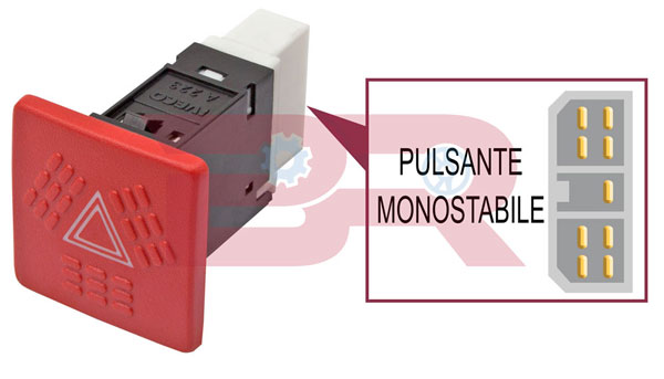 Comutator ,lumini de avarie BREL8626 BOTTO RICAMBI