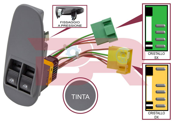 Comutator,macara geam BREL9048 BOTTO RICAMBI