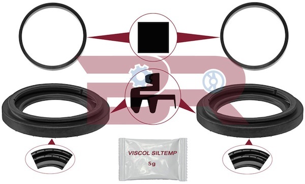Set reparatie, etrier BRFR2075 BOTTO RICAMBI