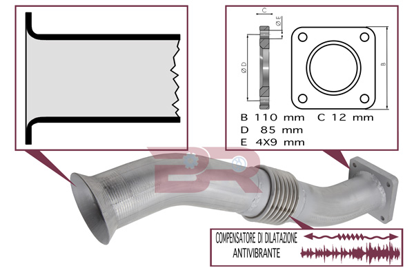 Racord evacuare BRM7078 BOTTO RICAMBI
