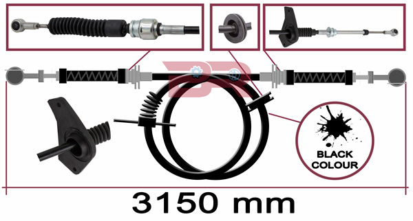 Cablu,transmisie manuala BRC7523 BOTTO RICAMBI