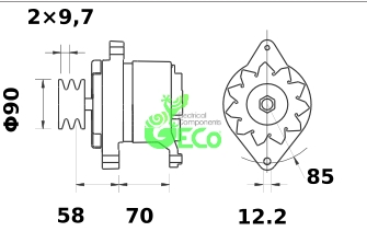 Generator / Alternator A33983 GECO
