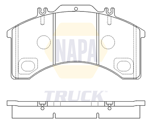 Set placute frana,frana disc NTBP290321 NAPA