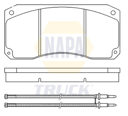 Set placute frana,frana disc NTBP290431 NAPA