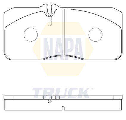 Set placute frana,frana disc NTBP290551 NAPA