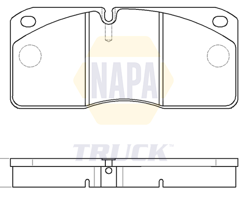 Set placute frana,frana disc NTBP290671 NAPA