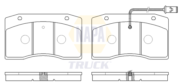 Set placute frana,frana disc NTBP290751 NAPA