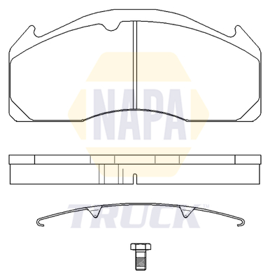 Set placute frana,frana disc NTBP292771K NAPA