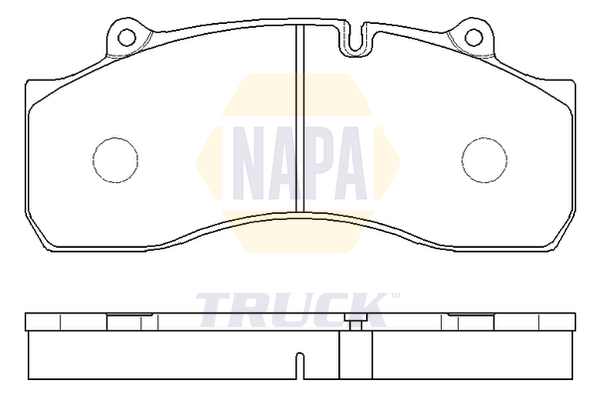 Set placute frana,frana disc NTBP297471 NAPA