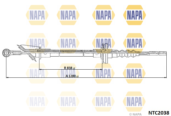 Cablu ambreiaj NTC2038 NAPA