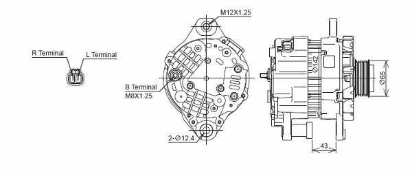 Generator / Alternator 721221/M KUTNAK AUTOMOTIVE