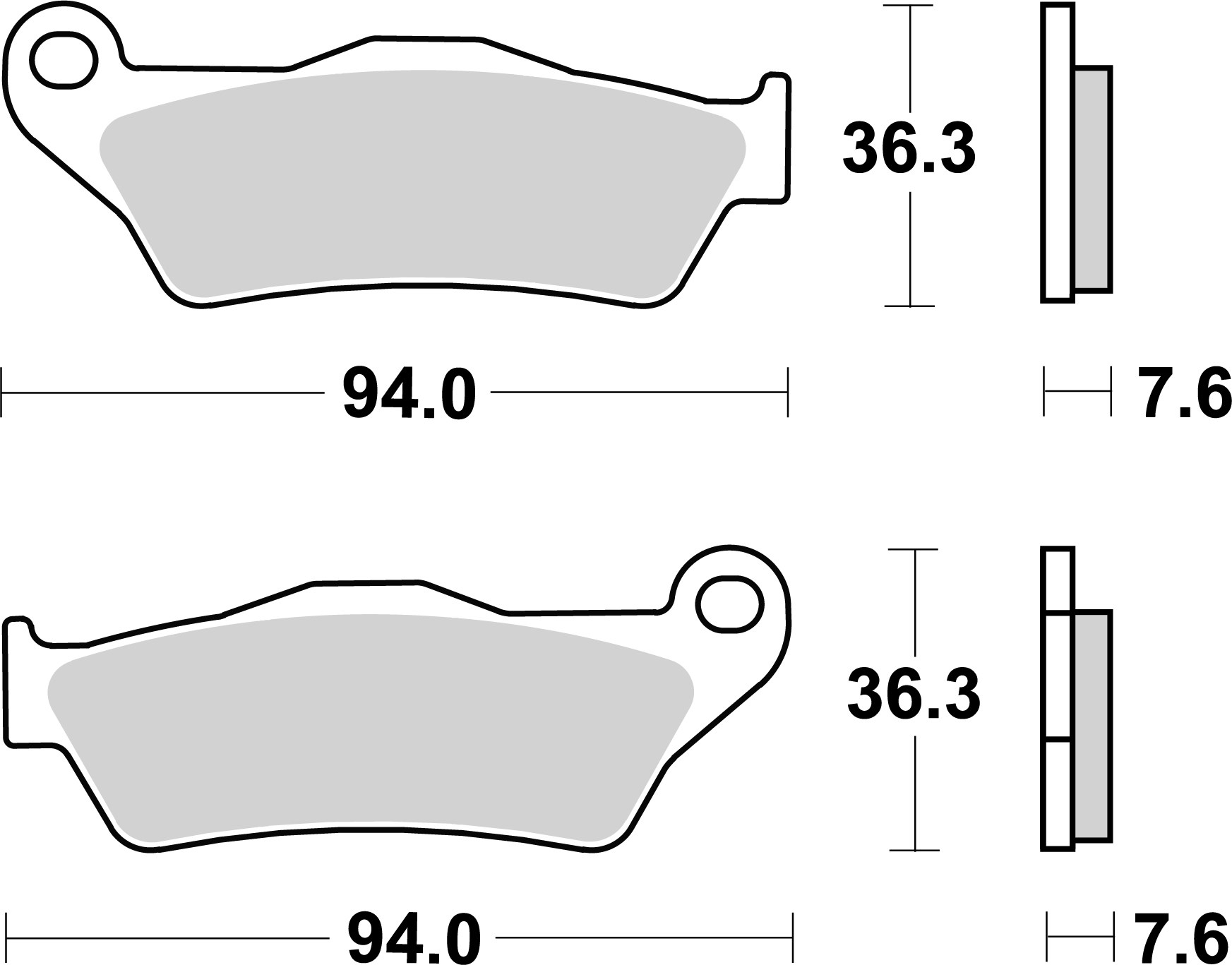 Set placute frana,frana disc 07001XS BREMBO
