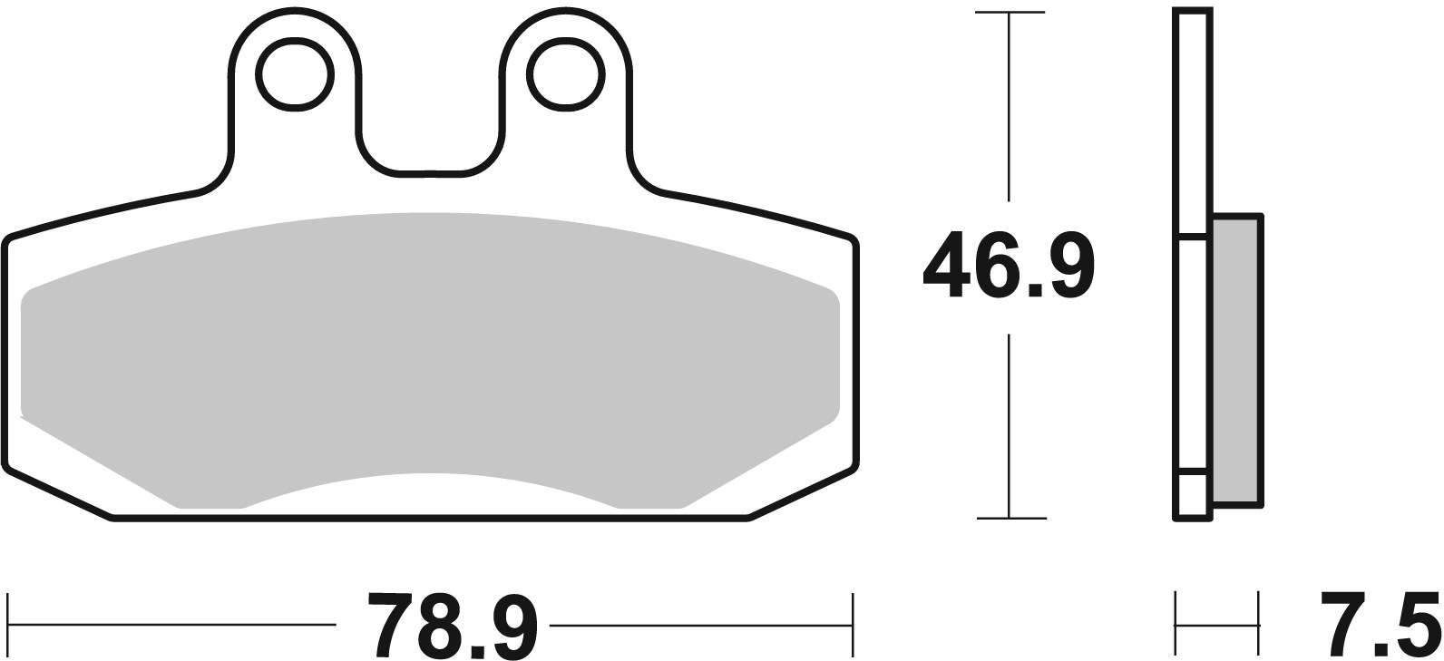 Set placute frana,frana disc 07007 BREMBO