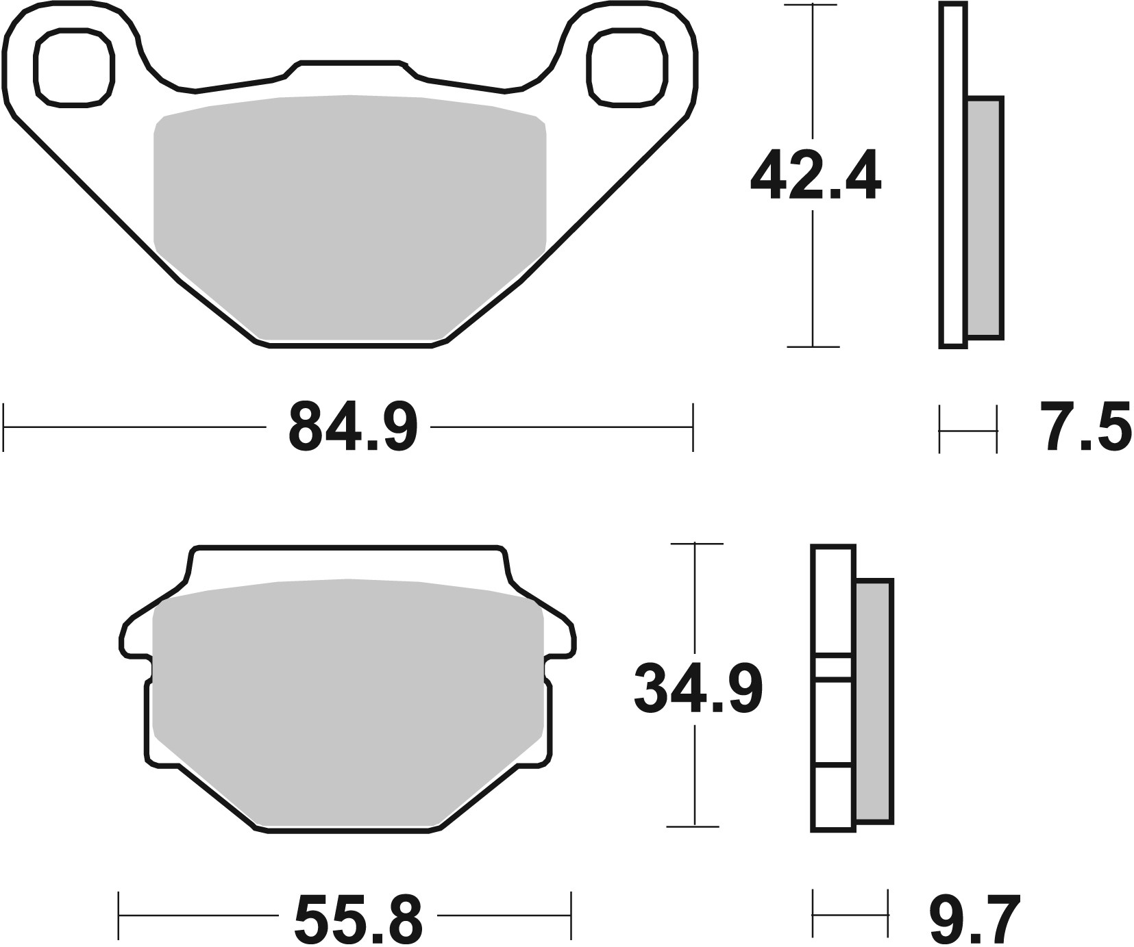 Set placute frana,frana disc 07014 BREMBO