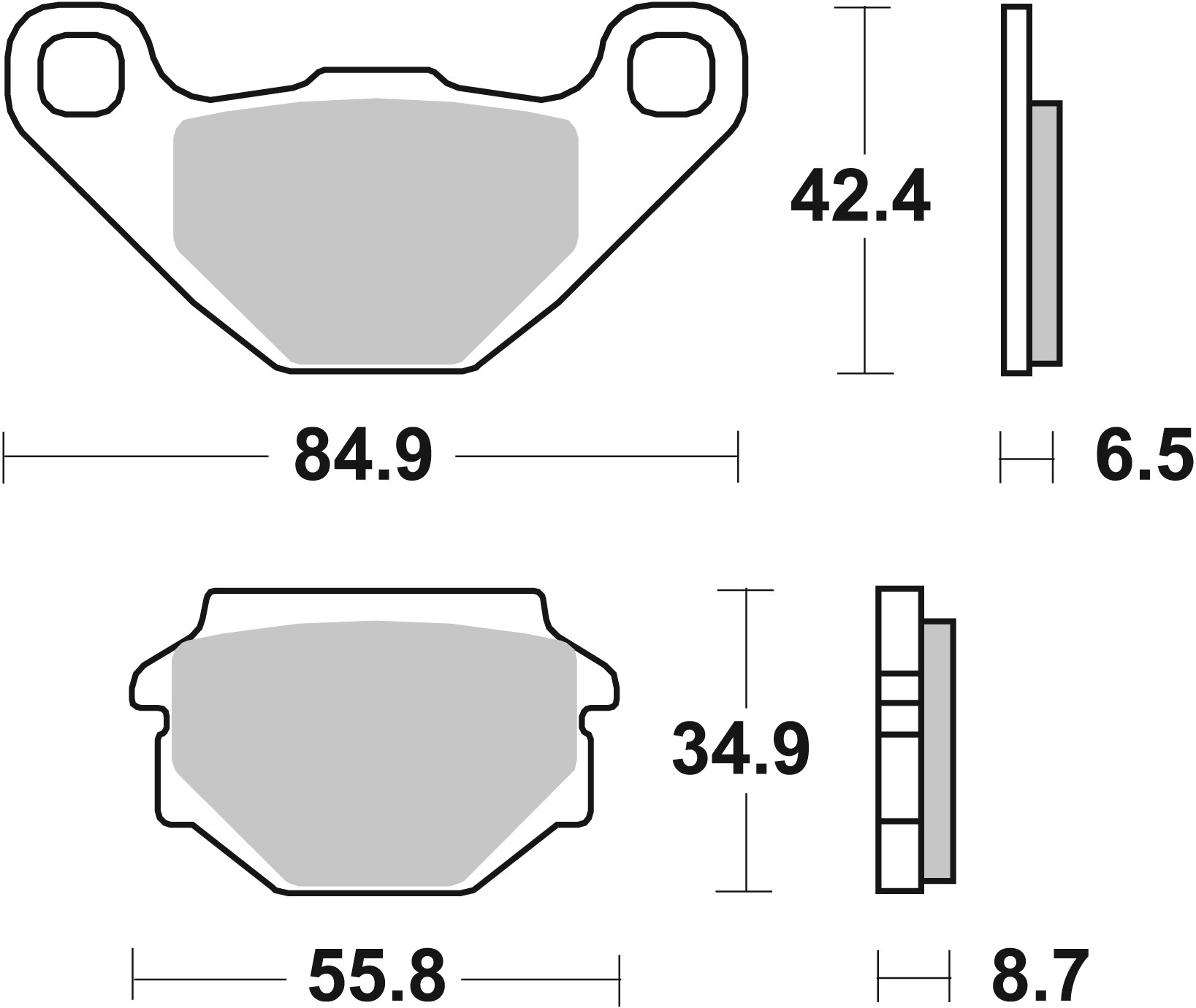 Set placute frana,frana disc 07015 BREMBO
