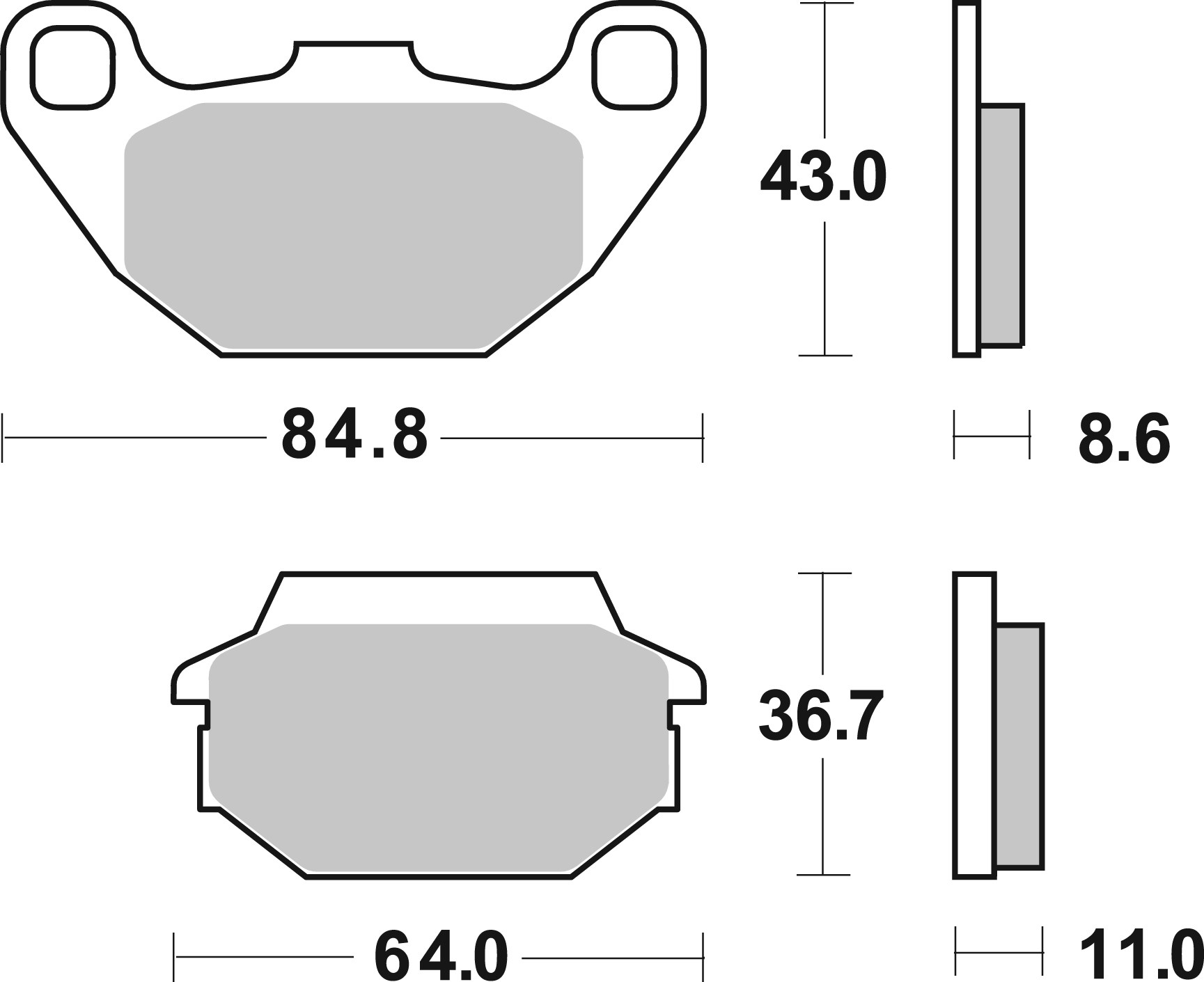 Set placute frana,frana disc 07022XS BREMBO